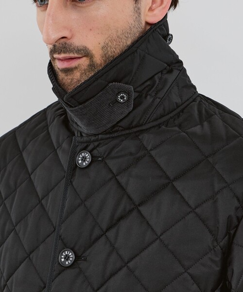 MACKINTOSH LONDON（マッキントッシュ ロンドン）の「【BLACK OF BLACKs】【WATSON LONG】シンセティックキルティングアウター（ステンカラーコート・メンズ・ブラック・38/40/42）」の6枚目の写真