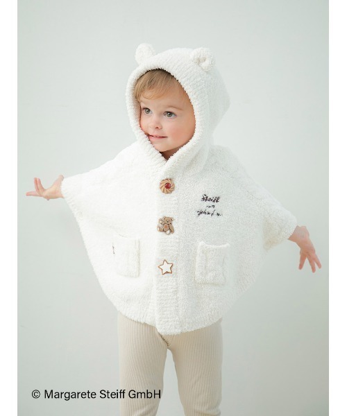 gelato pique(ジェラートピケ)の「【Steiff】【BABY】パウダージャガードポンチョ(その他ベビーウェア・キッズ・クリーム・80)」の10枚目の写真