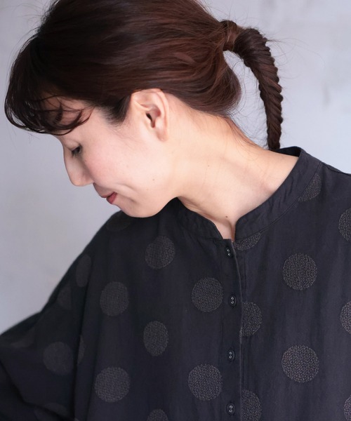 soulberry（ソウルベリー）の「ドット刺繍のワンピース（ワンピース・レディース・ブラック・5L/4L/3L/LL/L/M）」の19枚目の写真