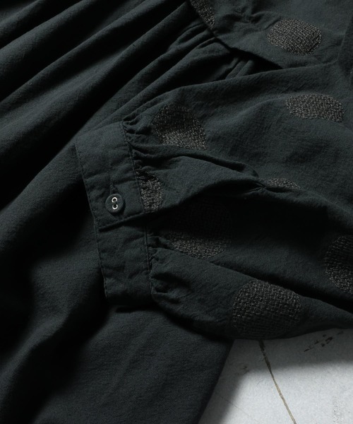 soulberry（ソウルベリー）の「ドット刺繍のワンピース（ワンピース・レディース・ブラック・5L/4L/3L/LL/L/M）」の11枚目の写真