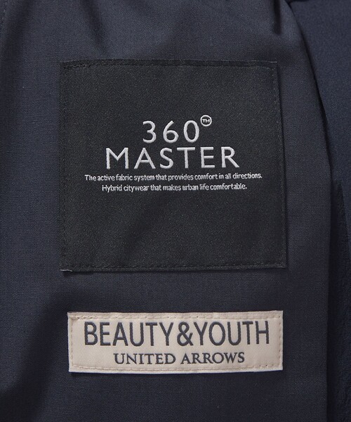 BEAUTY&YOUTH UNITED ARROWS（ビューティーアンドユースユナイテッドアローズ）の「360°MASTER 1プリーツ テーパード イージーパンツ NO.5 セットアップ対応 撥水 ストレッチ ウォッシャブル（その他パンツ・メンズ・ネイビー・S/M/L/XL）」の4枚目の写真