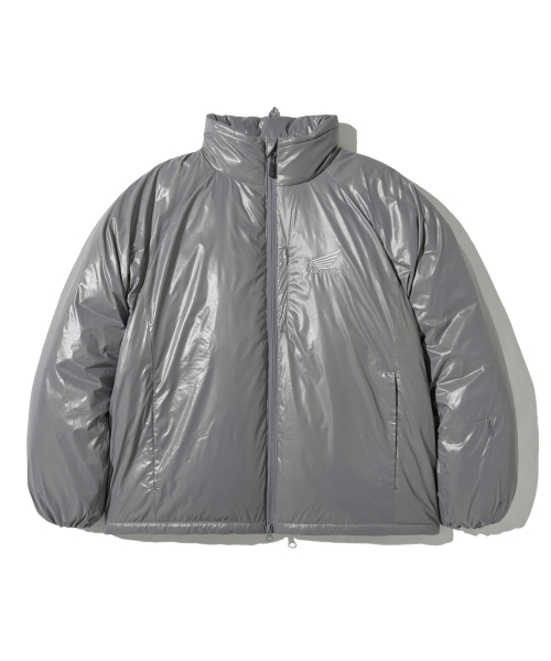 PHYPS MOTORCYCLE(フィップスモーターサイクル)の「H-Tech Non Quilting Shorts Padded Down Jacket Charcoal(ダウンジャケット/コート・レディース・その他・SMALL/MEDIUM/LARGE/X-LARGE)」の2枚目の写真