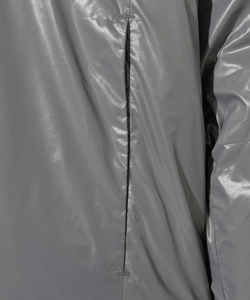 PHYPS MOTORCYCLE(フィップスモーターサイクル)の「H-Tech Non Quilting Shorts Padded Down Jacket Charcoal(ダウンジャケット/コート・レディース・その他・SMALL/MEDIUM/LARGE/X-LARGE)」の7枚目の写真