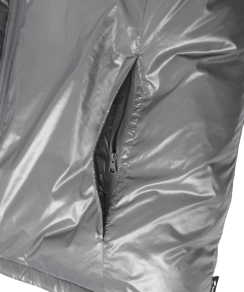 PHYPS MOTORCYCLE(フィップスモーターサイクル)の「H-Tech Non Quilting Shorts Padded Down Jacket Charcoal(ダウンジャケット/コート・レディース・その他・SMALL/MEDIUM/LARGE/X-LARGE)」の17枚目の写真