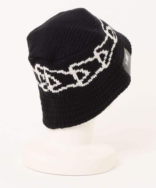 NEW ERA（ニューエラ）の「ニューエラ ニットバケットハット フラッグチェーン バケハ（ハット・メンズ・ブラック/ベージュ・M/L）」の13枚目の写真