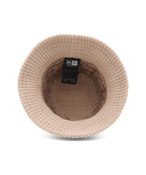 NEW ERA（ニューエラ）の「ニューエラ ニットバケットハット フラッグチェーン バケハ（ハット・メンズ・ブラック/ベージュ・M/L）」の11枚目の写真