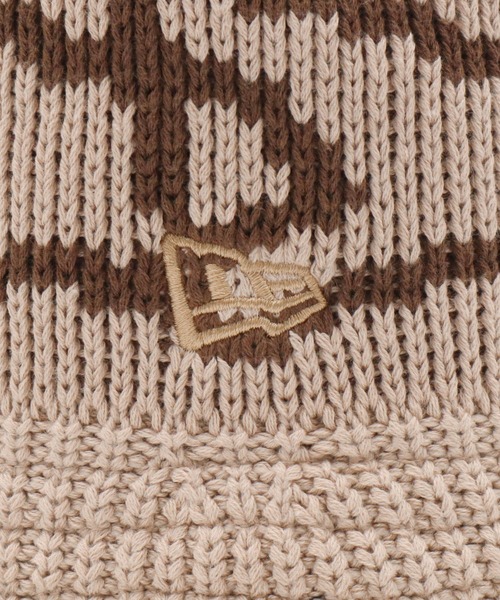 NEW ERA（ニューエラ）の「ニューエラ ニットバケットハット フラッグチェーン バケハ（ハット・メンズ・ブラック/ベージュ・M/L）」の12枚目の写真