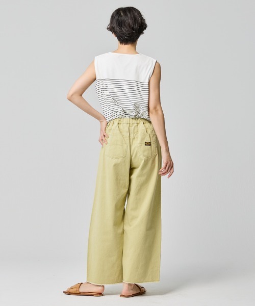 KRIFF MAYER Lady's Collection（クリフメイヤーレディースコレクション）の「【綿100％】ユーズド風カラーパンツ（その他パンツ・レディース・チャコール/ライトグリーン/ライトグレー/イエロー・MEDIUM/LARGE）」の8枚目の写真