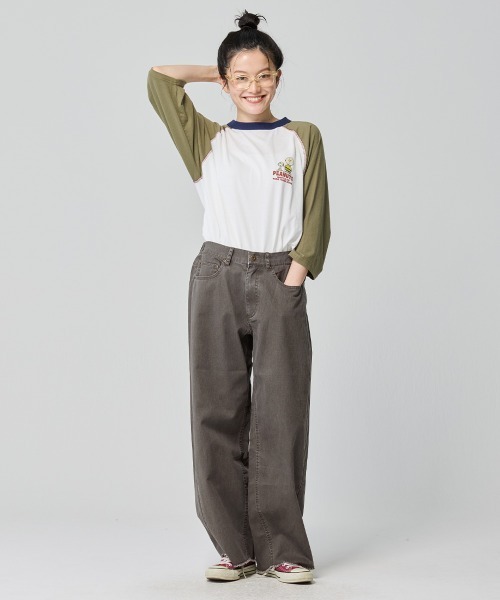 KRIFF MAYER Lady's Collection（クリフメイヤーレディースコレクション）の「【綿100％】ユーズド風カラーパンツ（その他パンツ・レディース・チャコール/ライトグリーン/ライトグレー/イエロー・MEDIUM/LARGE）」の11枚目の写真