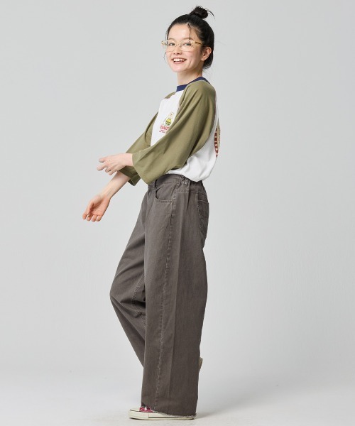 KRIFF MAYER Lady's Collection（クリフメイヤーレディースコレクション）の「【綿100％】ユーズド風カラーパンツ（その他パンツ・レディース・チャコール/ライトグリーン/ライトグレー/イエロー・MEDIUM/LARGE）」の12枚目の写真