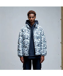 メンズのダウンジャケット/コート（ホワイト/白色系・カモフラージュ柄