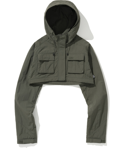 NOT4NERD(ノットフォーナード)の「W Nylon Hooded Bolero Jacket - Khaki(ナイロンジャケット・レディース・その他・MEDIUM/SMALL)」の1枚目の写真