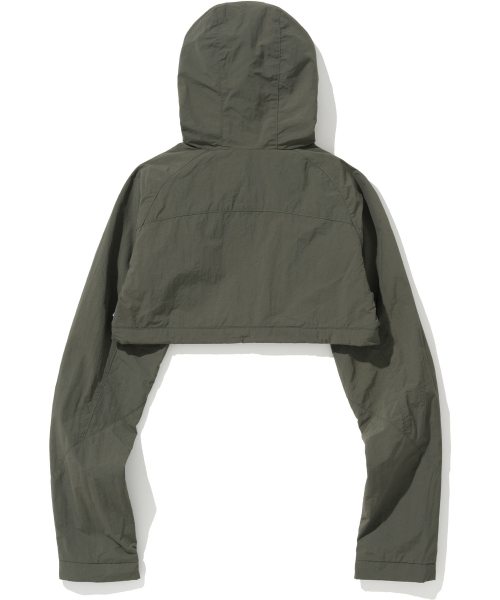 NOT4NERD(ノットフォーナード)の「W Nylon Hooded Bolero Jacket - Khaki(ナイロンジャケット・レディース・その他・MEDIUM/SMALL)」の2枚目の写真