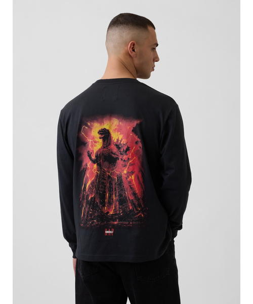 セール】ゴジラ グラフィック GAPロゴ Tシャツ（Tシャツ/カットソー