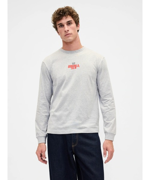GAP(ギャップ)の「ゴジラ グラフィック GAPロゴ Tシャツ(Tシャツ/カットソー・メンズ・ネイビー/ホワイト/ブラック/グレー・XL/L/M/S/XS)」の10枚目の写真