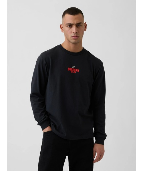 GAP(ギャップ)の「ゴジラ グラフィック GAPロゴ Tシャツ(Tシャツ/カットソー・メンズ・ネイビー/ホワイト/ブラック/グレー・XL/L/M/S/XS)」の12枚目の写真