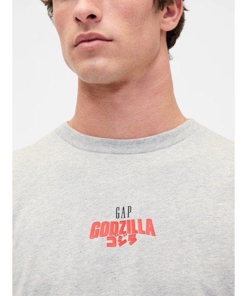 GAP(ギャップ)の「ゴジラ グラフィック GAPロゴ Tシャツ(Tシャツ/カットソー・メンズ・ネイビー/ホワイト/ブラック/グレー・XL/L/M/S/XS)」の16枚目の写真