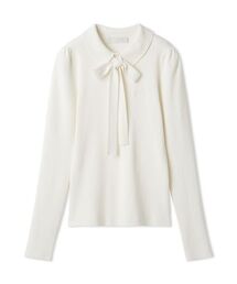 CELFORD | ボウタイリボン衿付きニットプルオーバー(ニット/セーター)