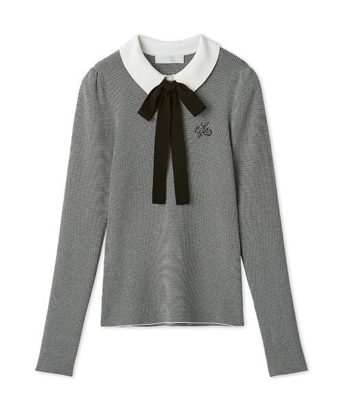 CELFORD（セルフォード）の「ボウタイリボン衿付きニットプルオーバー（ニット/セーター・レディース・サックスブルー/ブラック/オフホワイト/その他・36/38）」の19枚目の写真