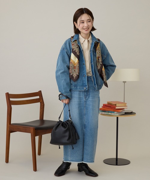 AMERICAN HOLIC(アメリカンホリック)の「【ZOZO限定】3WAY巾着ショルダーバッグ(ショルダーバッグ・レディース・グレイッシュベージュ/ブラック/ブルー・FREE)」の5枚目の写真