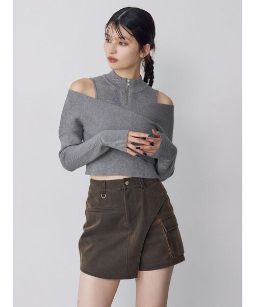 セール】【セットアップ対応】ワンサイドスリットカーゴショートパンツ