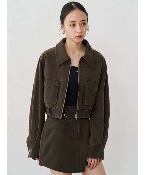 MURUA(ムルーア)の「【セットアップ対応】ワンサイドスリットカーゴショートパンツ(その他パンツ・レディース・ブラック/ブラウン・1/2)」の19枚目の写真