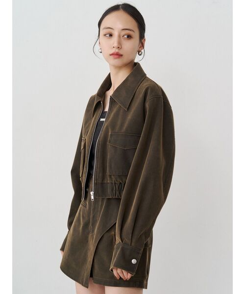 MURUA(ムルーア)の「【セットアップ対応】ワンサイドスリットカーゴショートパンツ(その他パンツ・レディース・ブラック/ブラウン・1/2)」の20枚目の写真