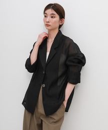 select MOCA（セレクトモカ）の「ロングスリーブシアーテーラードジャケット（テーラードジャケット）」