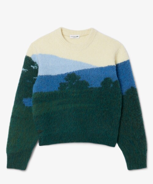 LACOSTE(ラコステ)の「シャンタコランドスケープジャカードセーター(ニット/セーター・メンズ・グリーン・5/3/4/2)」の4枚目の写真