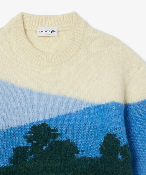 LACOSTE(ラコステ)の「シャンタコランドスケープジャカードセーター(ニット/セーター・メンズ・グリーン・5/3/4/2)」の5枚目の写真
