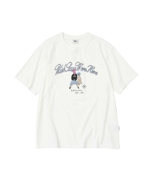WMC(ダブリューエムシー)の「ウィズドッグTシャツ_ホワイト(Tシャツ/カットソー・メンズ・ホワイト・MEDIUM/LARGE/X-LARGE)」の1枚目の写真