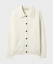 ルーズフィットカラーガーディガン_IVORY