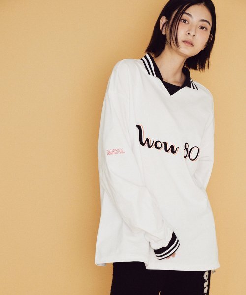 MAYOL(マイヨール)の「WOW カラTシャツ_ホワイト(Tシャツ/カットソー・レディース・その他・LARGE/MEDIUM)」の4枚目の写真