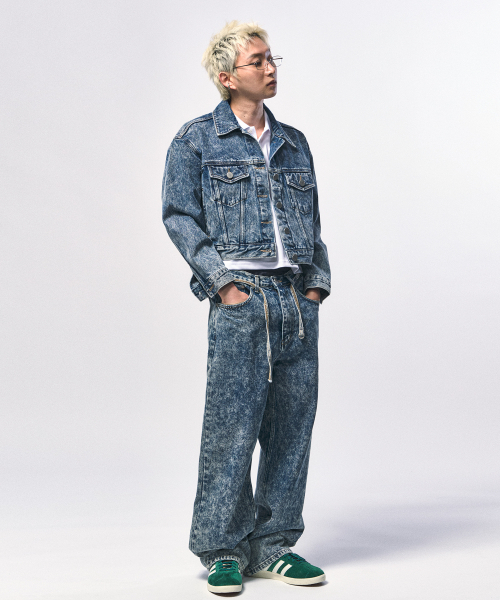 C WEAR BY THE GENIUS（シーウェアバイザジーニアス）の「ジンローデニムクロップトラッカージャケット（デニムジャケット・レディース・その他・size1）」の4枚目の写真