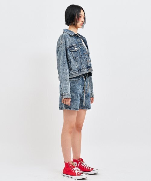 C WEAR BY THE GENIUS（シーウェアバイザジーニアス）の「ジンローデニムクロップトラッカージャケット（デニムジャケット・レディース・その他・size1）」の8枚目の写真