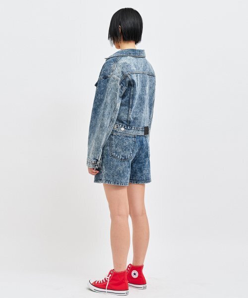 C WEAR BY THE GENIUS（シーウェアバイザジーニアス）の「ジンローデニムクロップトラッカージャケット（デニムジャケット・レディース・その他・size1）」の9枚目の写真