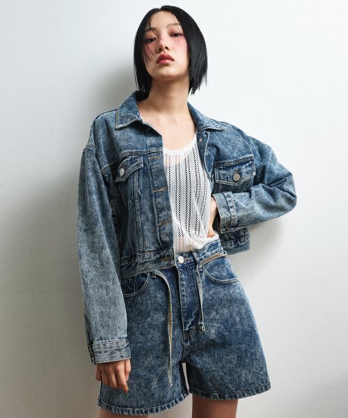 C WEAR BY THE GENIUS（シーウェアバイザジーニアス）の「ジンローデニムクロップトラッカージャケット（デニムジャケット・レディース・その他・size1）」の11枚目の写真
