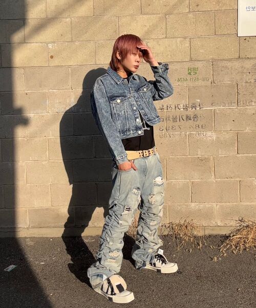 C WEAR BY THE GENIUS（シーウェアバイザジーニアス）の「ジンローデニムクロップトラッカージャケット（デニムジャケット・レディース・その他・size1）」の16枚目の写真