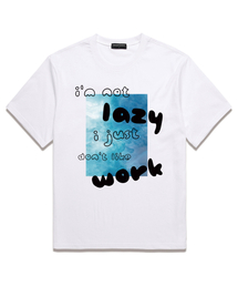 OUSE（オウズ）の「NOT LAZY Overfit Short Sleeve T-Shirt (DS024) White（Tシャツ/カットソー・メンズ）」