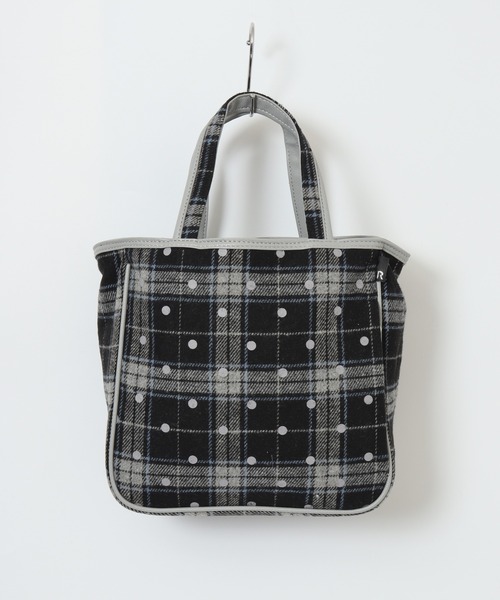ROOTOTE(ルートート)の「ROOTOTE ドット&チェックフェルトランチトート(トートバッグ・レディース・ブラック系その他/レッド系その他・FREE)」の11枚目の写真