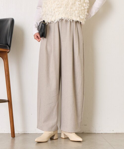 Jena espace merveilleux（ジェナ　エスパスメルヴェイユ）の「【やわらぐ艶カーブ】メランジカーブパンツ（その他パンツ・レディース・チャコールグレー/ライトグレー/イエロー・FREE）」の8枚目の写真