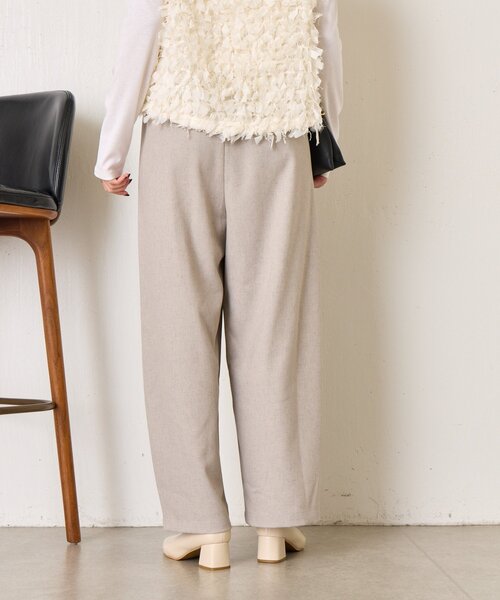 Jena espace merveilleux（ジェナ　エスパスメルヴェイユ）の「【やわらぐ艶カーブ】メランジカーブパンツ（その他パンツ・レディース・チャコールグレー/ライトグレー/イエロー・FREE）」の10枚目の写真