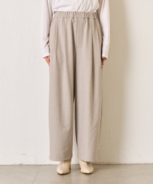 Jena espace merveilleux（ジェナ　エスパスメルヴェイユ）の「【やわらぐ艶カーブ】メランジカーブパンツ（その他パンツ・レディース・チャコールグレー/ライトグレー/イエロー・FREE）」の12枚目の写真