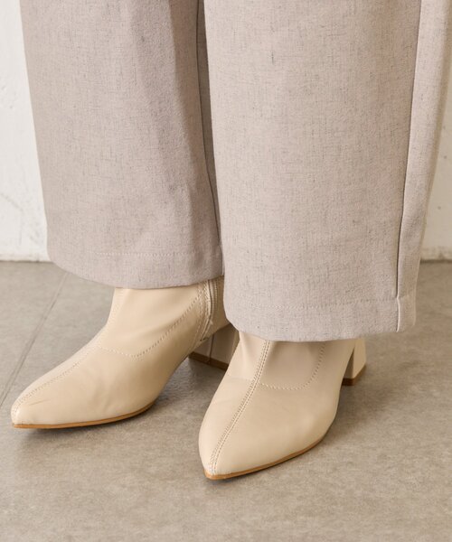 Jena espace merveilleux（ジェナ　エスパスメルヴェイユ）の「【やわらぐ艶カーブ】メランジカーブパンツ（その他パンツ・レディース・チャコールグレー/ライトグレー/イエロー・FREE）」の22枚目の写真