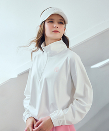 LORDLOAR（ロードロアル）の「Half Zip-Up Anorak WHITE（マウンテンパーカー）」