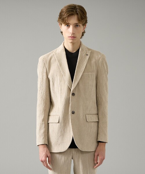 ABAHOUSE（アバハウス）の「【セットアップ対応】シャーリング コーデュロイ イージースラックス（セットアップ・メンズ・ブラック/ライトベージュ・44/46/48/50）」の5枚目の写真