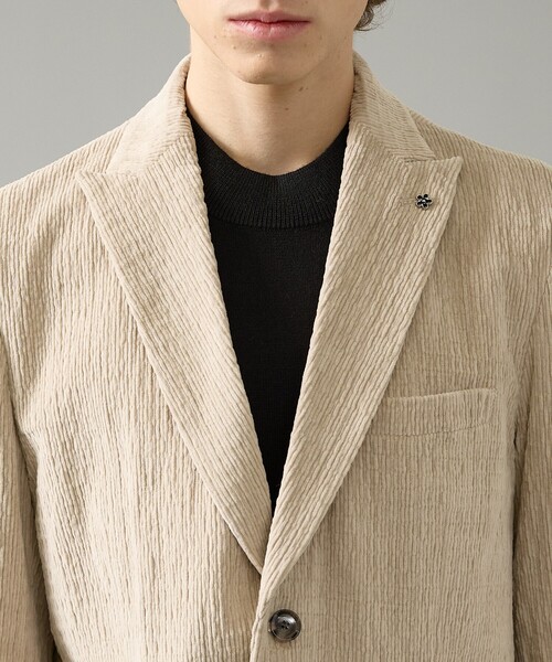 ABAHOUSE（アバハウス）の「【セットアップ対応】シャーリング コーデュロイ イージースラックス（セットアップ・メンズ・ブラック/ライトベージュ・44/46/48/50）」の8枚目の写真