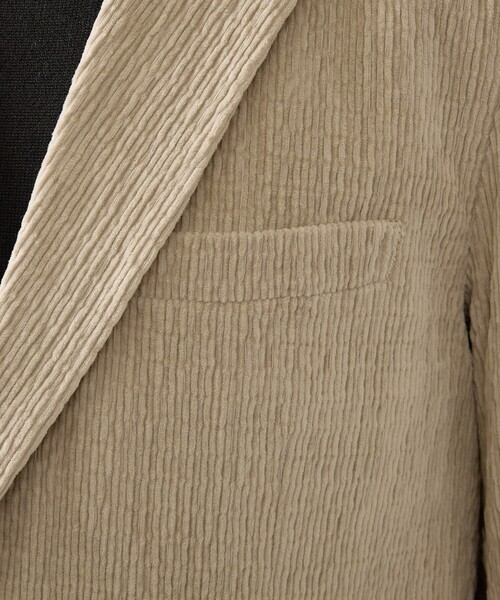 ABAHOUSE（アバハウス）の「【セットアップ対応】シャーリング コーデュロイ イージースラックス（セットアップ・メンズ・ブラック/ライトベージュ・44/46/48/50）」の10枚目の写真