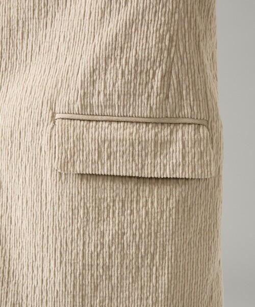 ABAHOUSE（アバハウス）の「【セットアップ対応】シャーリング コーデュロイ イージースラックス（セットアップ・メンズ・ブラック/ライトベージュ・44/46/48/50）」の12枚目の写真