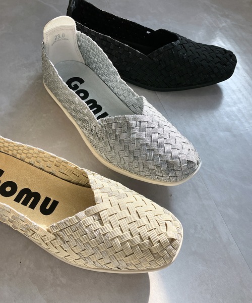 Gomu 56(ゴムゴム)の「洗える スクエアトゥ 軽量 フラット バレエシューズ【2026新作】(パンプス・レディース・ベージュ/ブラック/ベージュ系その他/シルバー・24.5cm/24cm/23.5cm/23cm/22.5cm)」の5枚目の写真